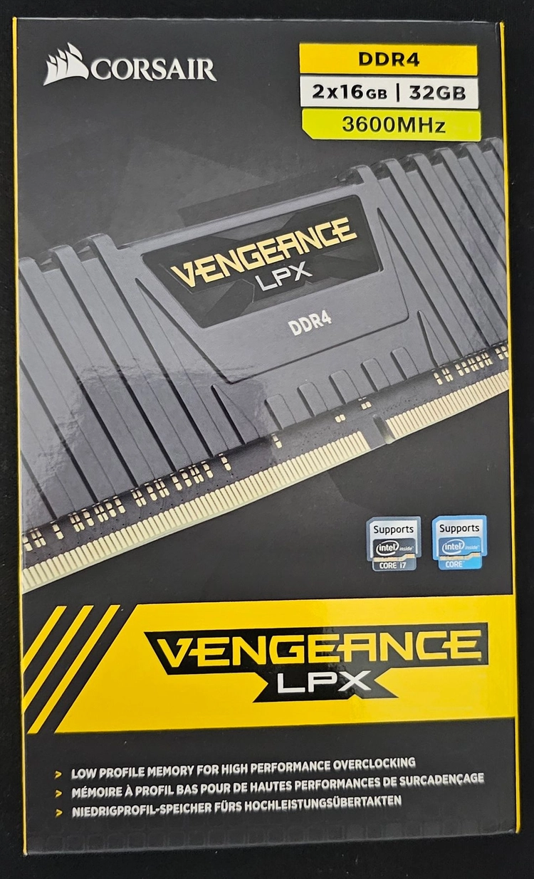 커세어 벤전스 LPX DDR4 CL18 3600MHz 32GB (16GB x 2) 풀박스 이미지