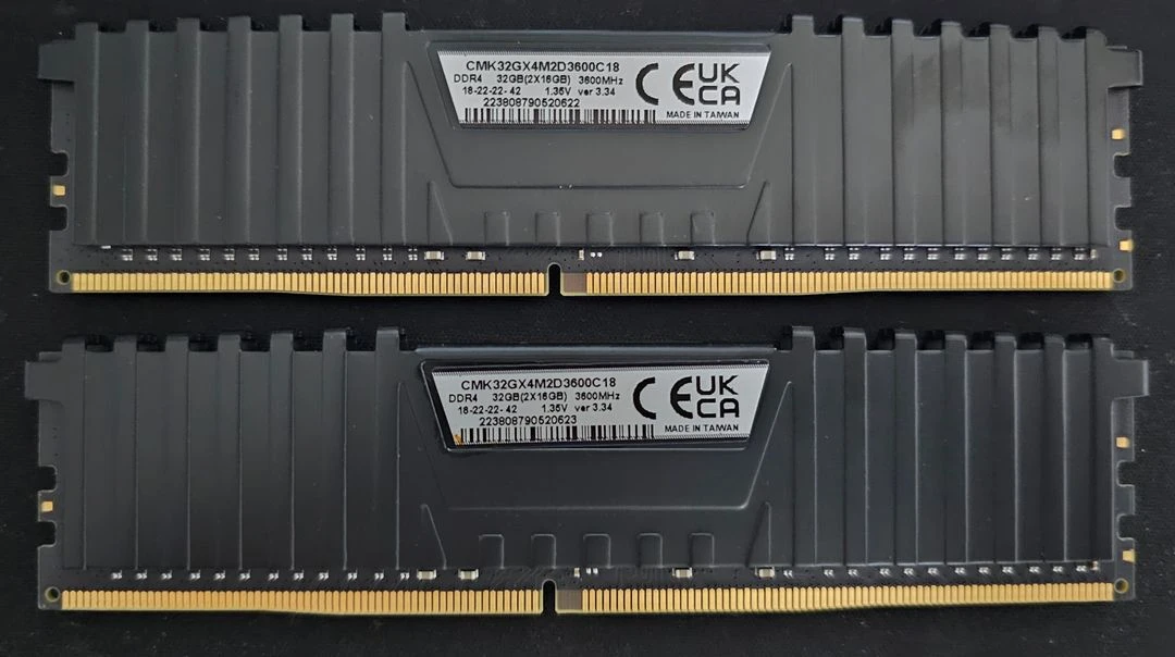 커세어 벤전스 LPX DDR4 CL18 3600MHz 32GB (16GB x 2) 풀박스 이미지