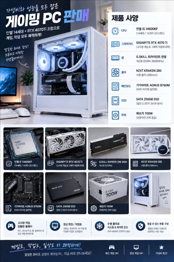 개인/14600kf,4070ti 컴퓨터 이미지