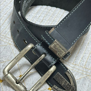 Missoni Jeans 이탈리아 빈티지 천연가죽 벨트 이미지
