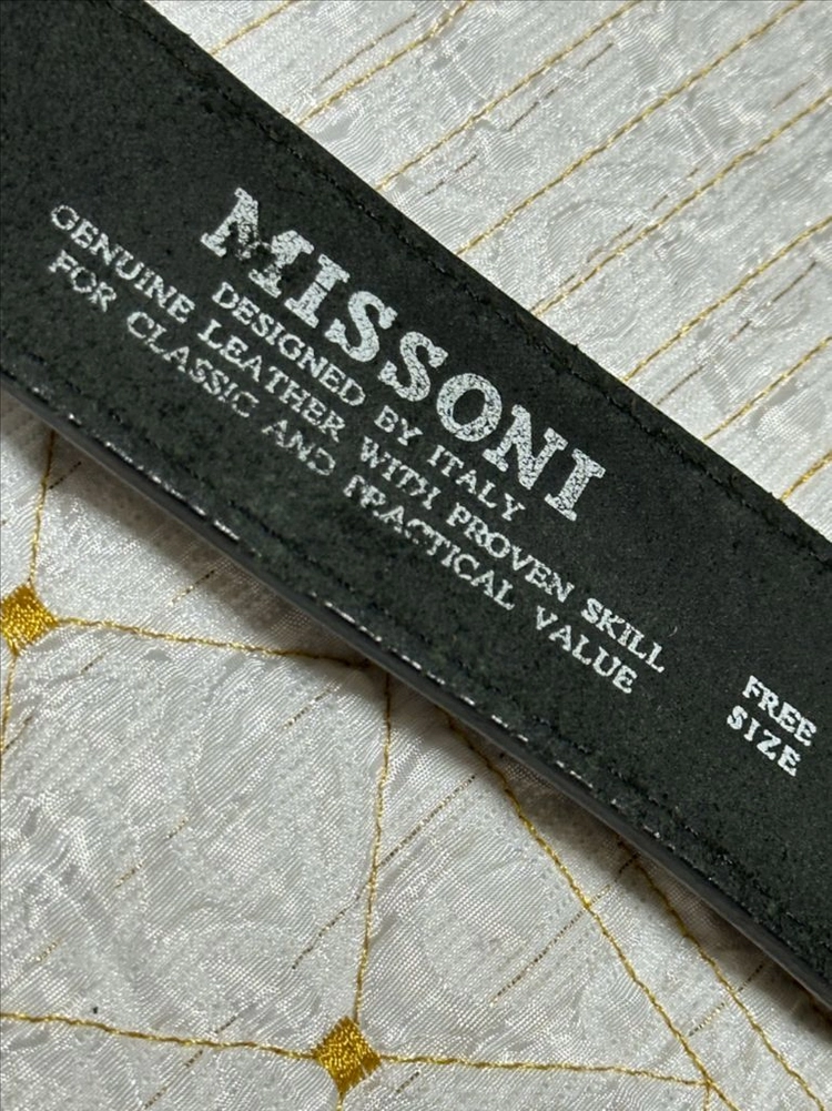 Missoni Jeans 이탈리아 빈티지 천연가죽 벨트 이미지