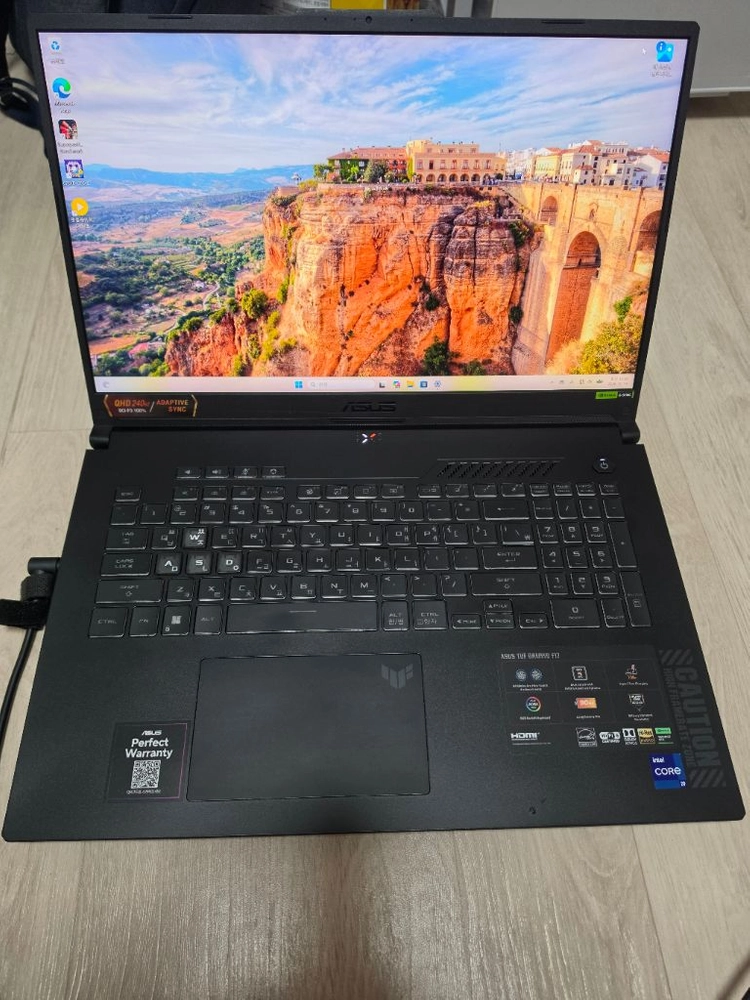 ASUS TUF Gaming F17 i9 13900H RTX 4060 게이밍 노트북 판매합니다. 이미지