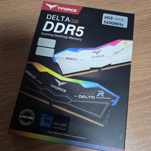Teamgroup T-force Delta DDR5-5600 cl36 32gb x2 64gb 화이트 이미지