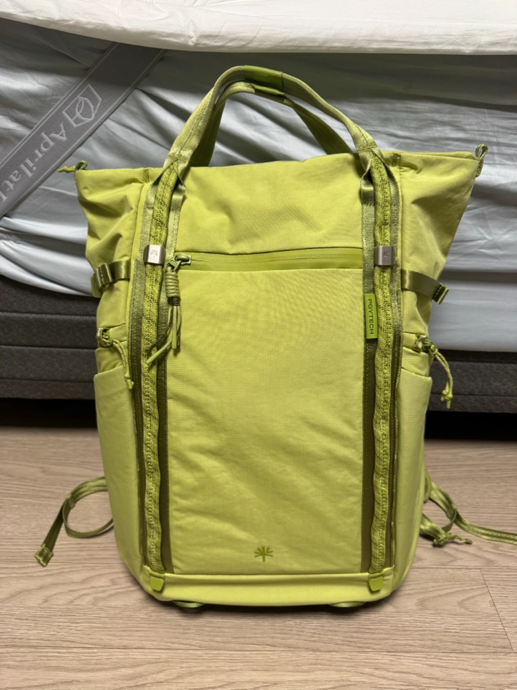 피지테크 토트 백팩 18L 라임색(단순개봉, 미사용) 급처 이미지