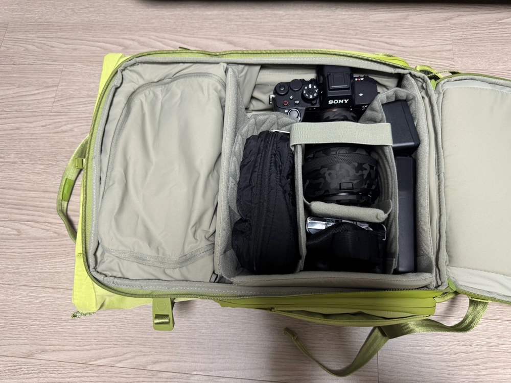 피지테크 토트 백팩 18L 라임색(단순개봉, 미사용) 급처 이미지