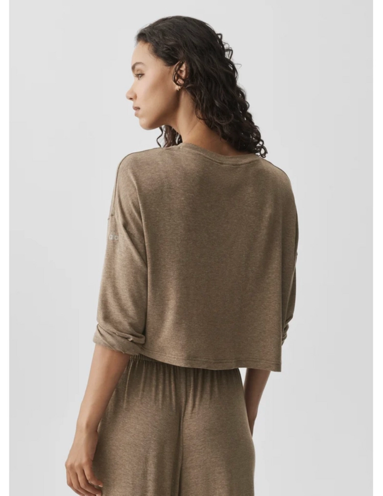 alo 알로 XXS Semi-Sheer Oasis Boxy Long Sleeve 이미지