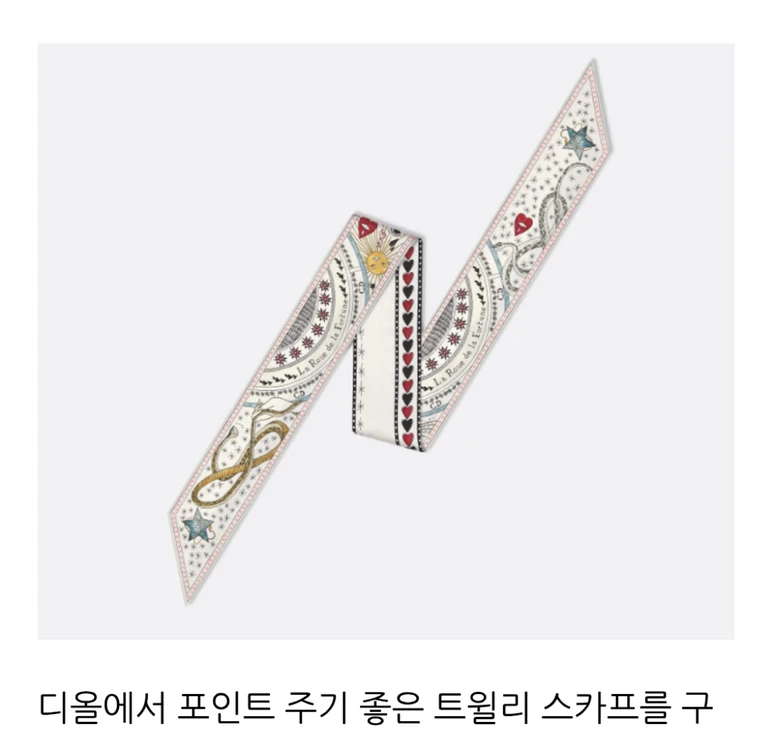 디오르st 미차 트윌리 실크 스카프 24년 이미지