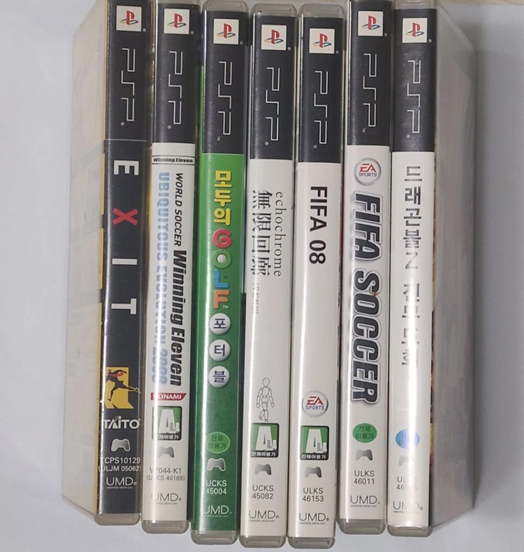 psp 1005+게임칩 7개 이미지