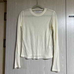 트위 시스루 긴팔티 이미지