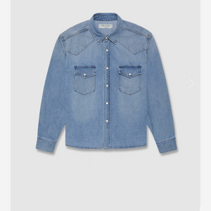 (거의 새상품) 얼바닉30 Western Denim Shirt (Light Blue) 이미지