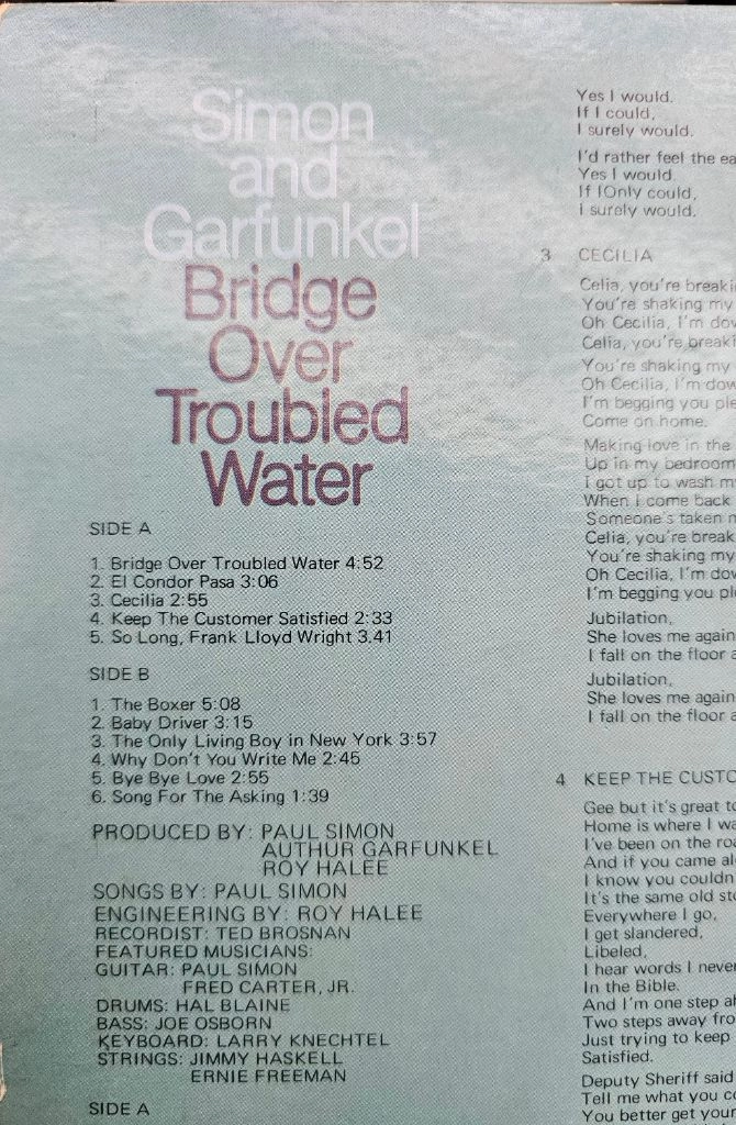 사이먼 앤 가펑클 Bridge Over Troubled Water LP 이미지