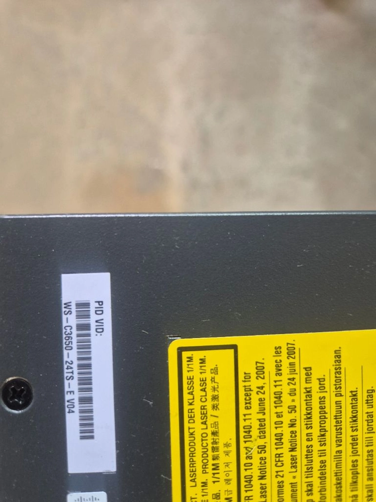 [판매] Cisco WS-C3650-24TS-E 기가비트 네트워크 스위치 이미지