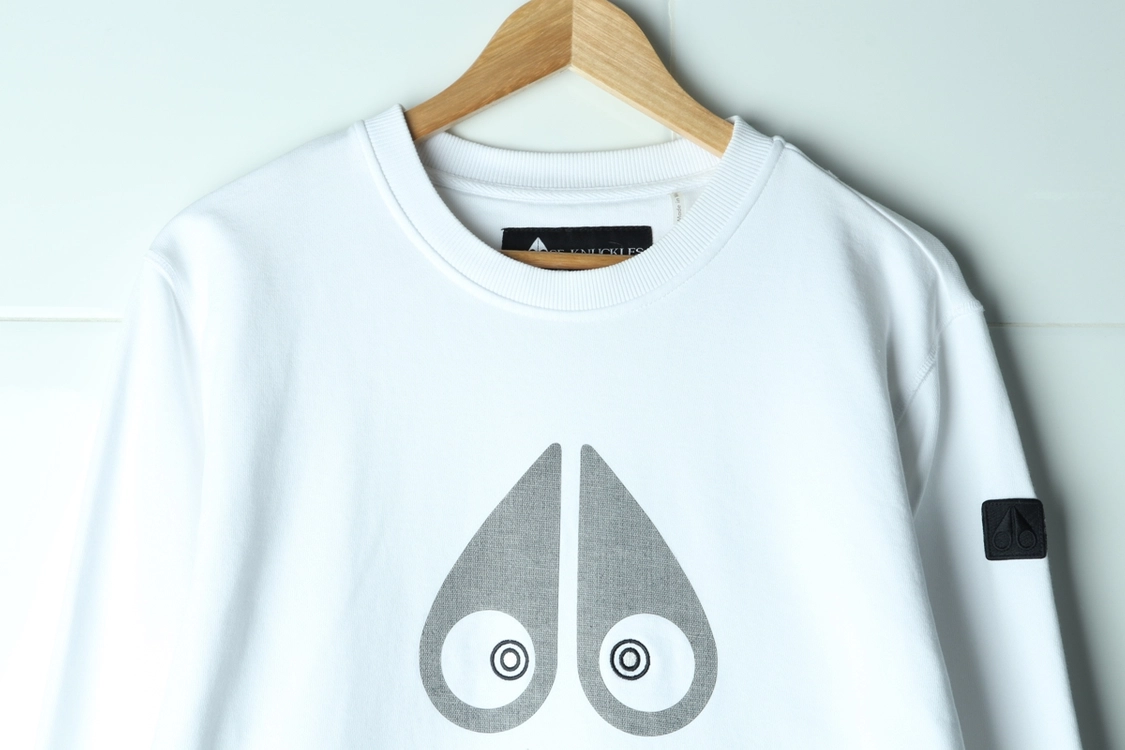 (L-XL) 무스너클 맨투맨 티셔츠 빅로고 화이트 이미지