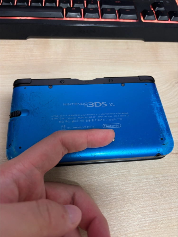 닌텐도 3ds xl 구큰다수 블루 순정 포뱅 포무 등 이미지