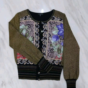 [이태리 정품 44] ETRO 에트로 실크 니트 가디건 자켓 랑방 토리버치 한섬 시스템 타임 시리즈 아미 꼼데가르송 이미지
