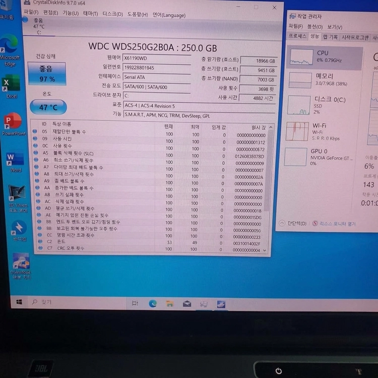 DELL XPS 노트북 SSD 250g 8GB 고성능 오피스 지포스 그래픽 FHD 컴퓨터 비즈니스 레트로 게임 PC 이미지