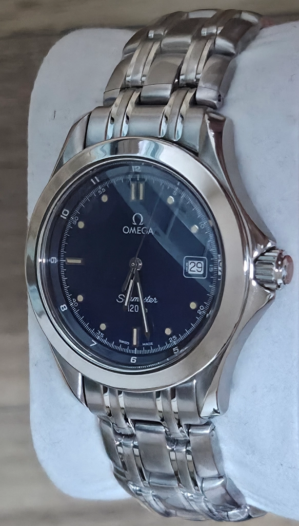 오메가 씨마스터 120m 네이비 다이얼 쿼츠 36.25mm 이미지
