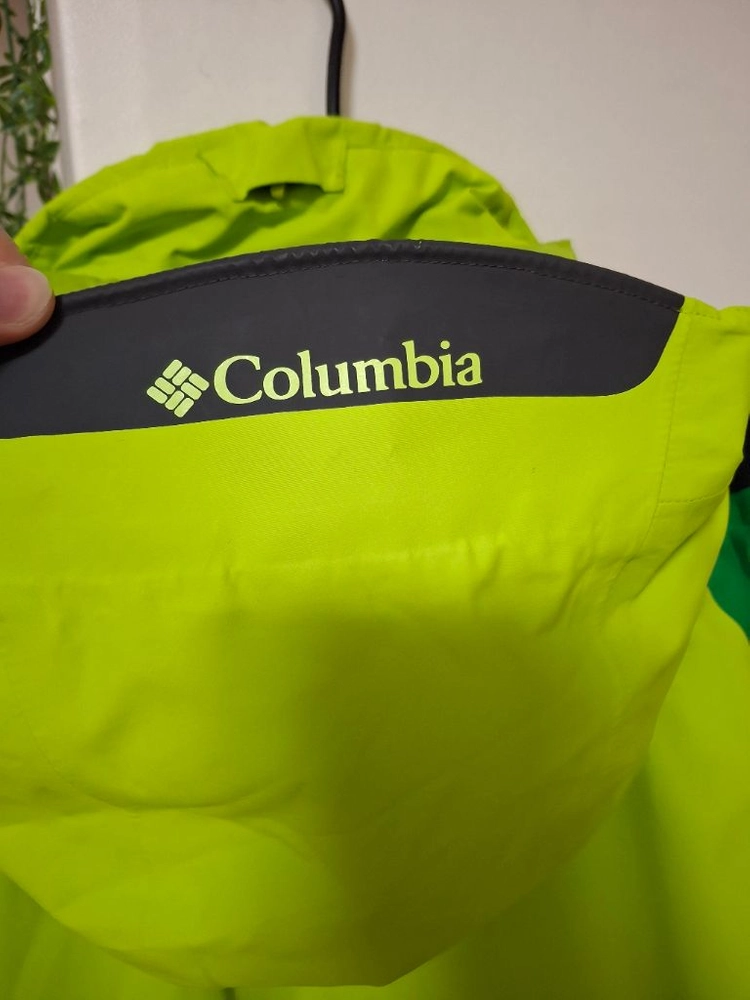 XL,컬럼비아바람막이,Columbia 방수 자켓,등산복,운동복,아웃도어,라임색,남녀공용,윈드브레이커 이미지