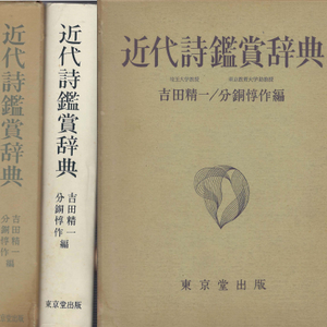 近代詩鑑賞辞典(근대시 감상 사전) <일본출판도서> 메이지 다이쇼 쇼와 시대주요 근대 시인 75명 대표작 168편 이미지