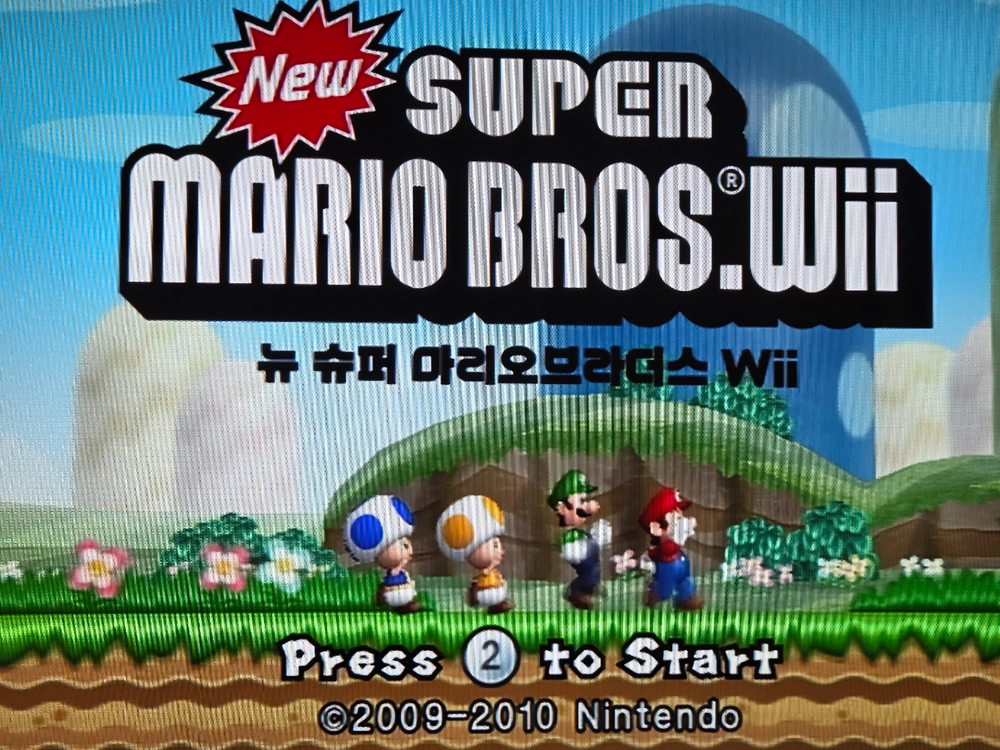 닌텐도 wii 뉴슈퍼마리오브라더스 이미지