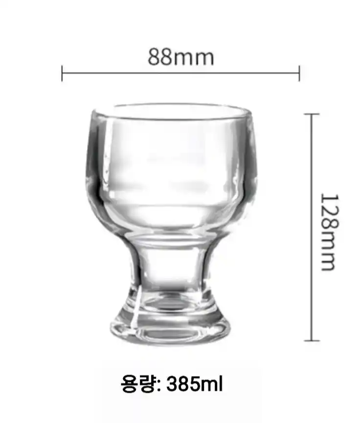 예쁜 유리잔 6개세트 (새상품) 이미지