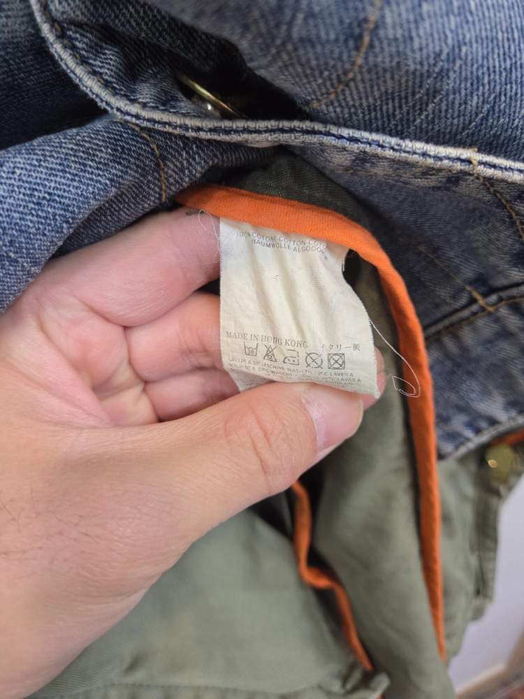 디스퀘어드 밀리터리 데님 레이어드 야상 자켓 48 대략 m L 이미지