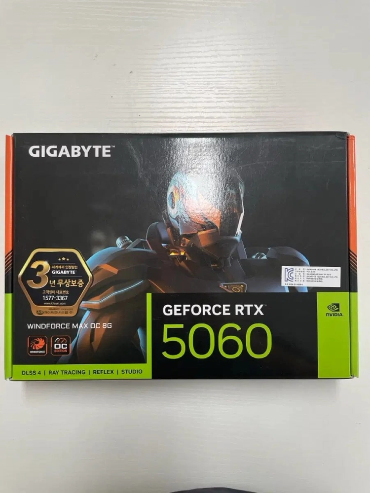 기가바이트 지포스 RTX 5060 그래픽카드 새제품 이미지