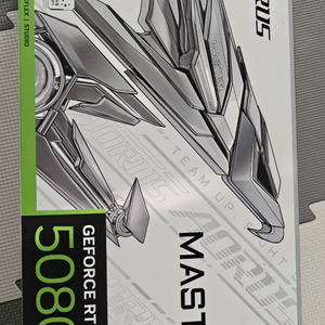 기가바이트 어로스 RTX 5080 마스터 아이스 그래픽카드 이미지