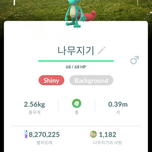 포켓몬고 영국배경 나무지기 이로치 이미지