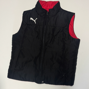 여성 푸마 PUMA 리버시블 경량 베스트 패딩 조끼 M 검빨 이미지