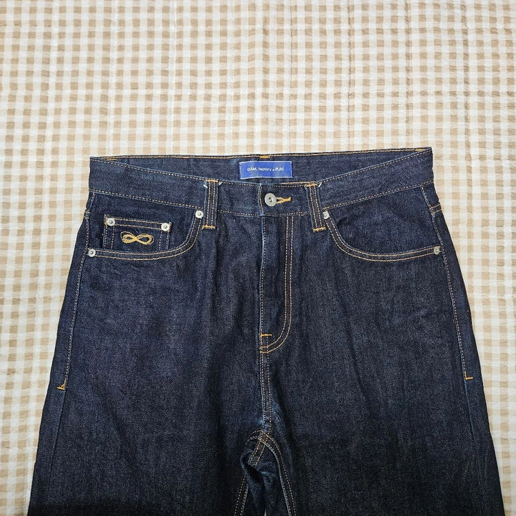 플랙 일자핏 데님 청바지 남자32 이미지