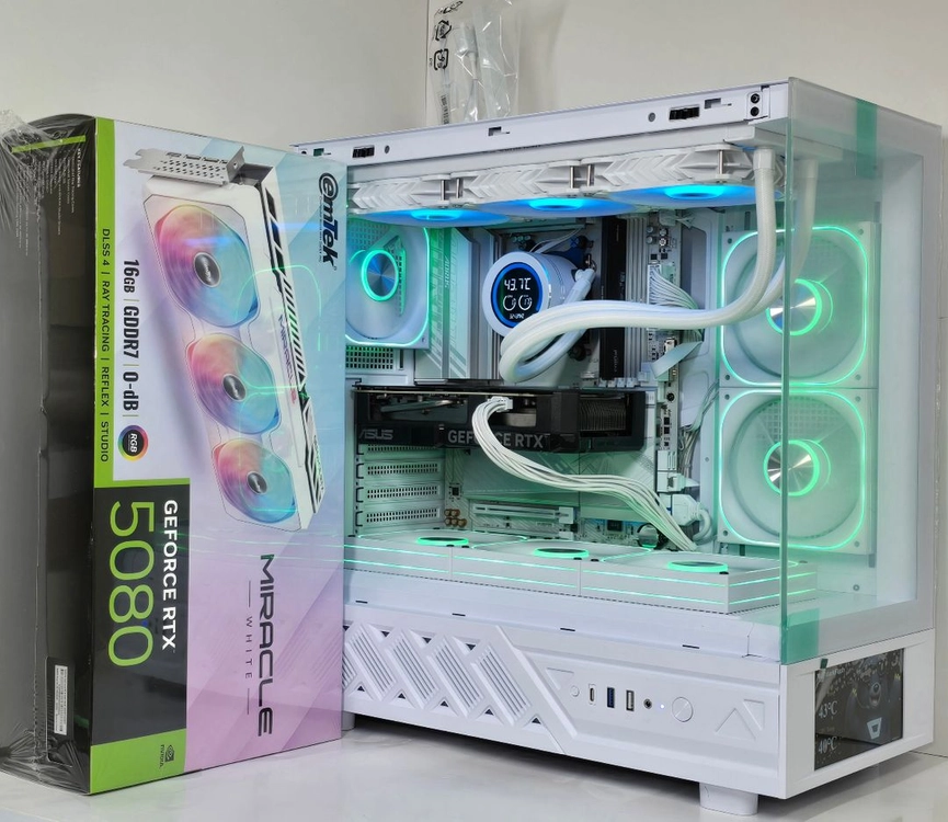 (9850X3D RTX5080 미라클 새제품) 32GB, B850, 수랭,1250W GOLD, 방송게이밍컴퓨터본체 이미지
