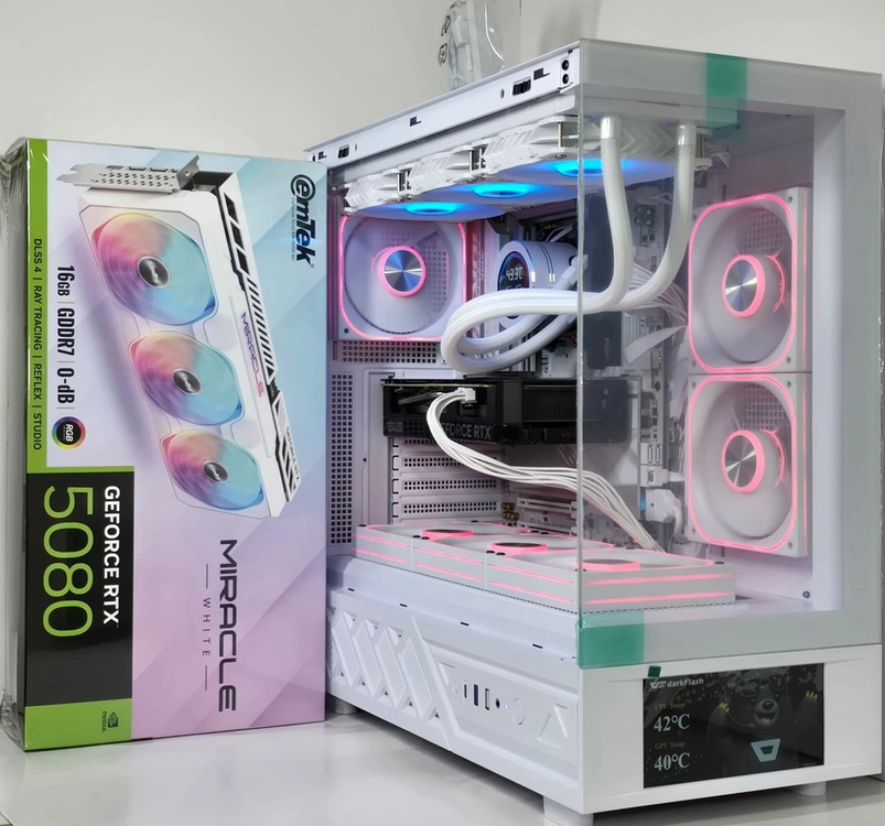 (9850X3D RTX5080 미라클 새제품) 32GB, B850, 수랭,1250W GOLD, 방송게이밍컴퓨터본체 이미지
