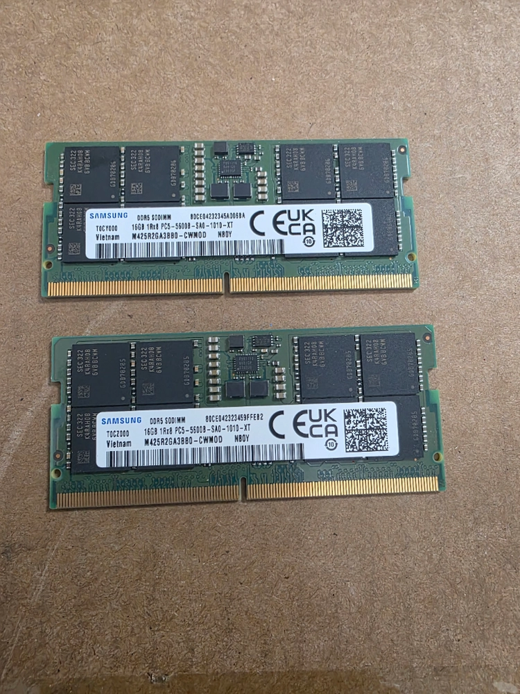 삼성 노트북램 DDR5-5600 32기가 (16기가2장) - 안심되는 중고거래