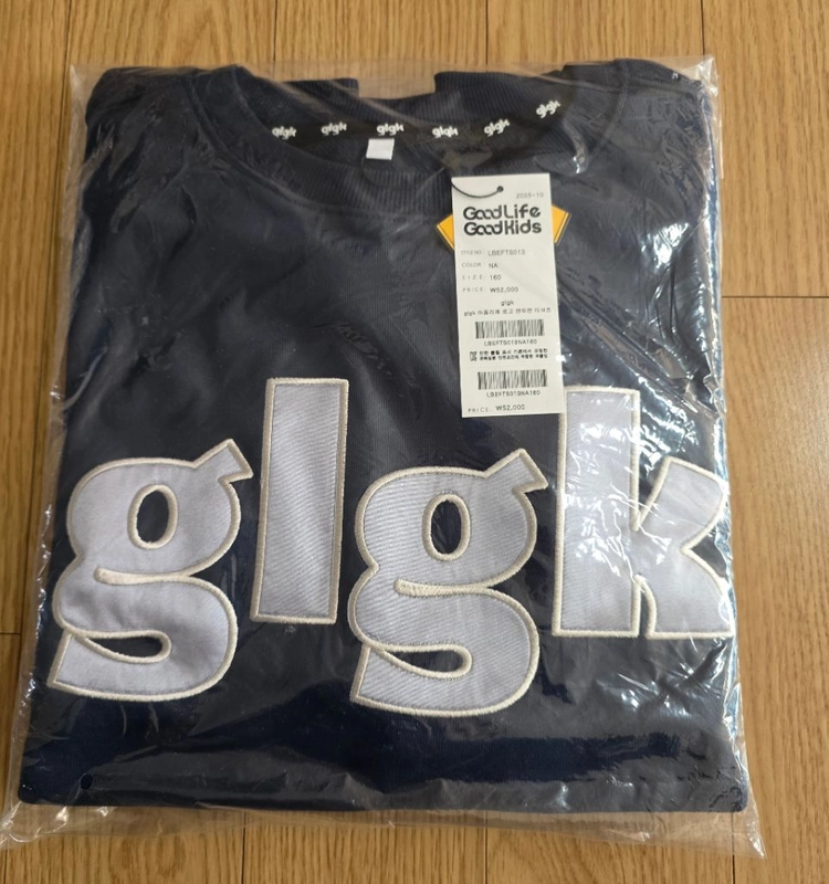 히로 스프레이워싱 스웨트셔츠 블랙 160/glgk 아플리케 로고 맨투맨티셔츠 네이비 160 이미지