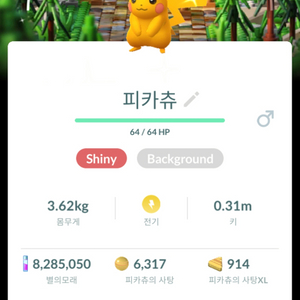 포켓몬고 레고배경 피카츄 이로치 이미지