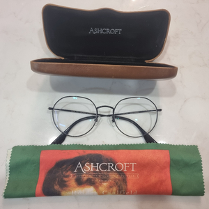 애쉬크로프트 ASHCROFT SteadyHD HUGE 블랙 가벼운 메탈 안경테 55-21-148 이미지