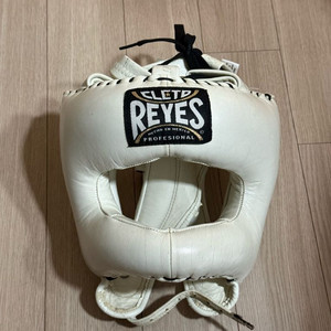 클레토 레예스 (CLETO REYES) 프로페셔널 코보호 복싱 헤드기어 화이트 이미지