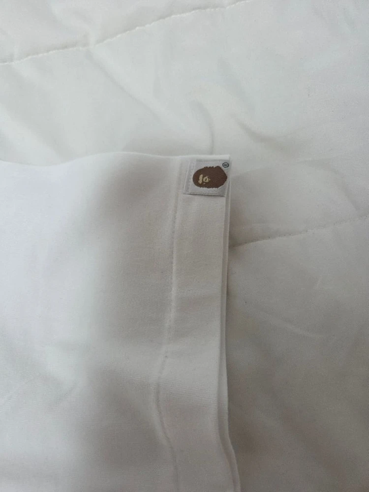 베이프신상 하라주쿠 카모 반팔티. 화이트. 블랙 이미지