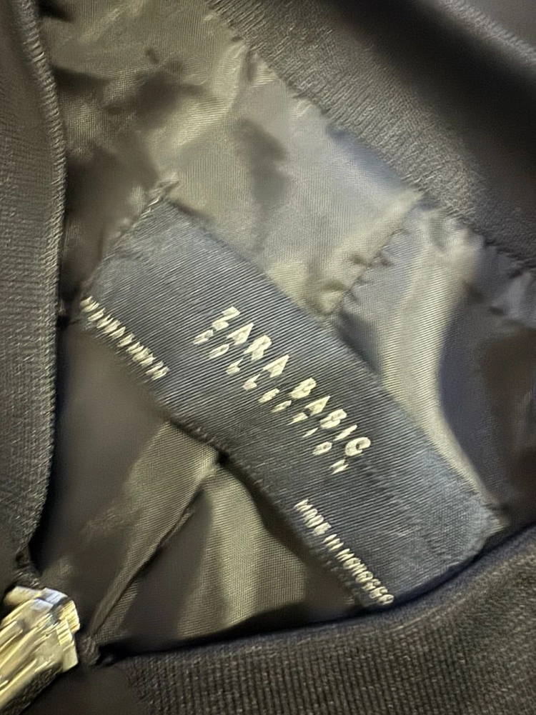 여성 자라 ZARA 암 포켓 블루종 집업 자켓 블랙 이미지