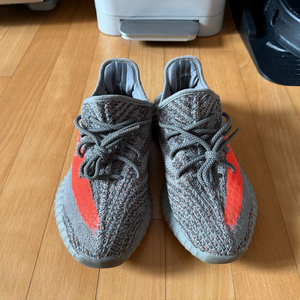 아디다스 이지부스터 YEEZY BOOST SPLY350 칸예 정품인기라인회색 프라임니트 + 주황색 SPLY-350사 이미지
