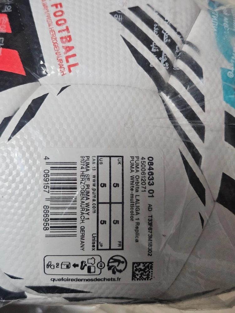 푸마 축구공 5호 PUMA Orbita LALIGA 1 Replica 파키스탄 3개 이미지