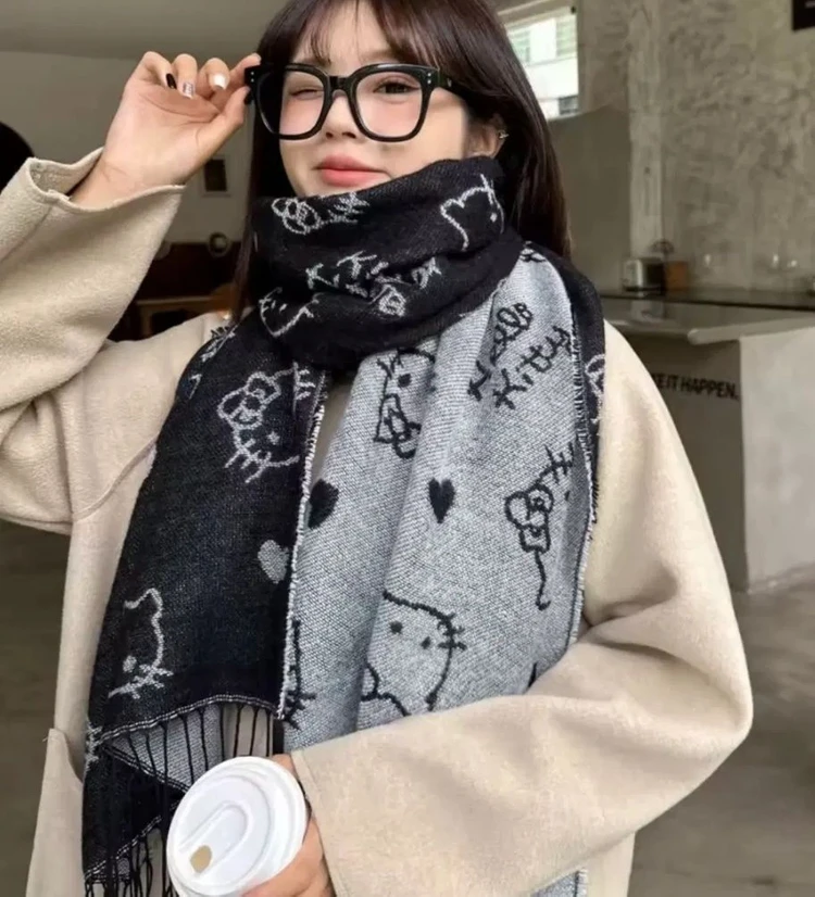 키티 목도리 머플러 이미지