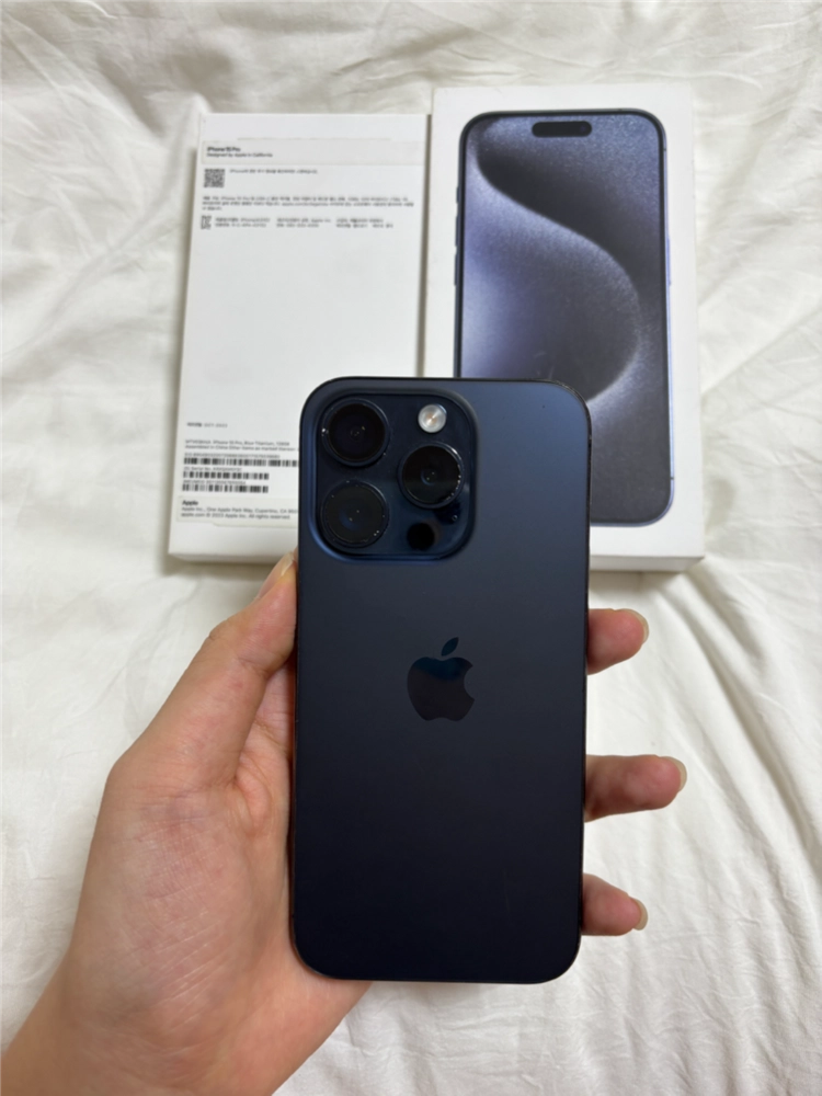 S급 아이폰 15pro128GB 블루 티타늄 (배터리89%) 이미지