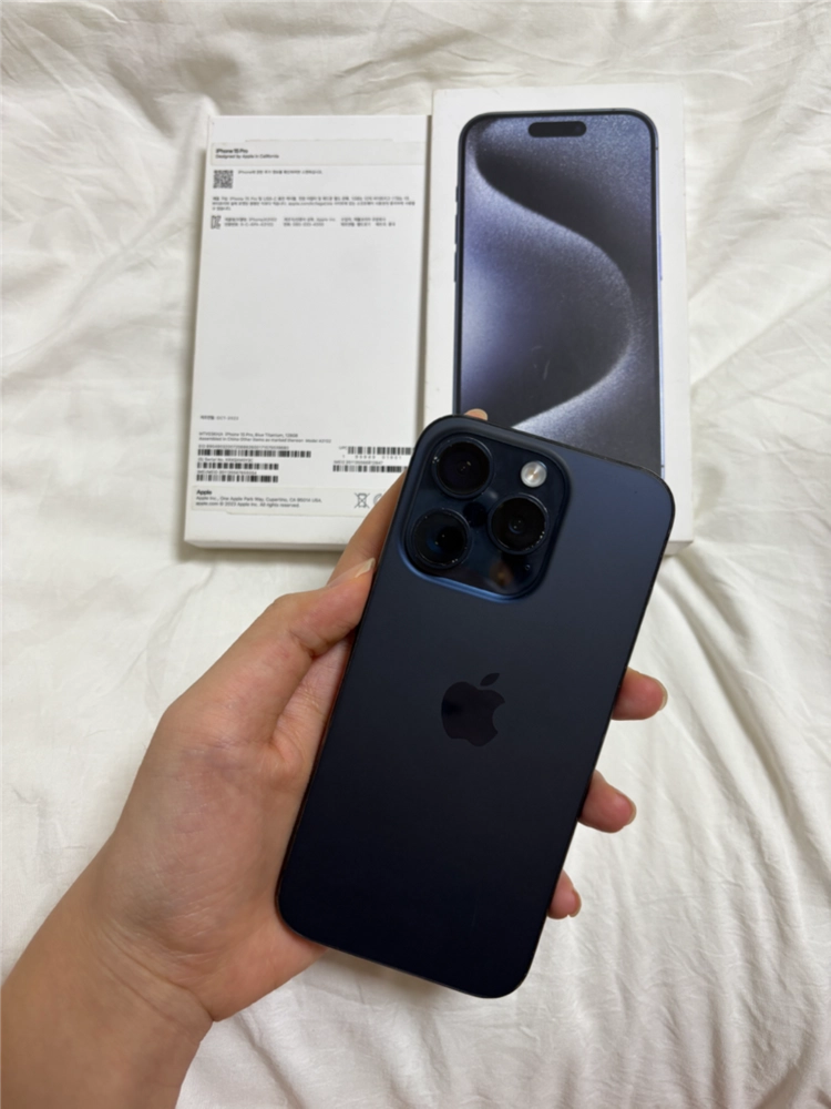 S급 아이폰 15pro128GB 블루 티타늄 (배터리89%) 이미지