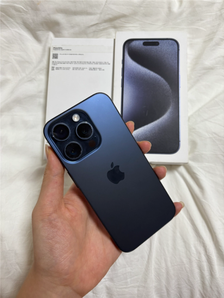 S급 아이폰 15pro128GB 블루 티타늄 (배터리89%) 이미지