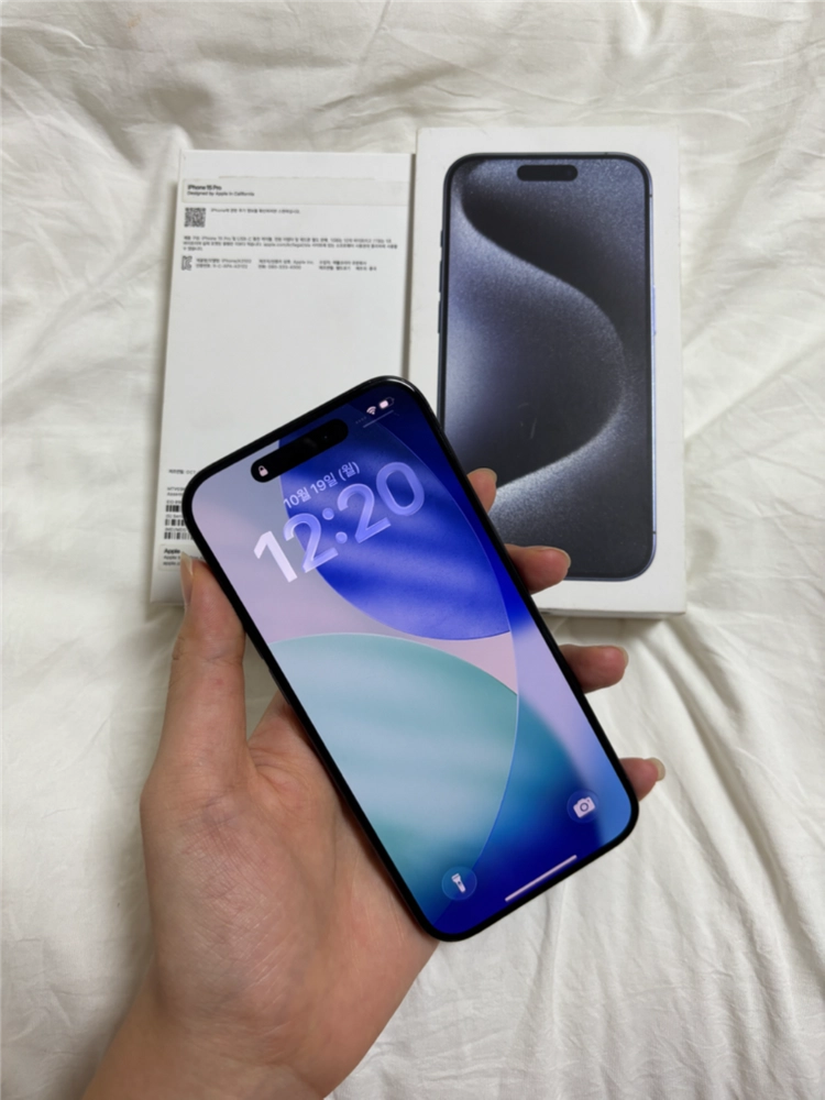 S급 아이폰 15pro128GB 블루 티타늄 (배터리89%) 이미지