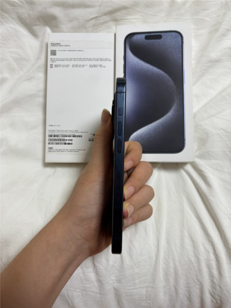 S급 아이폰 15pro128GB 블루 티타늄 (배터리89%) 이미지