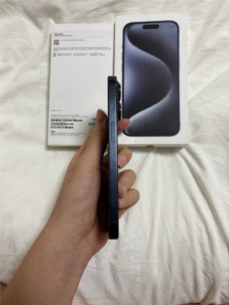 S급 아이폰 15pro128GB 블루 티타늄 (배터리89%) 이미지