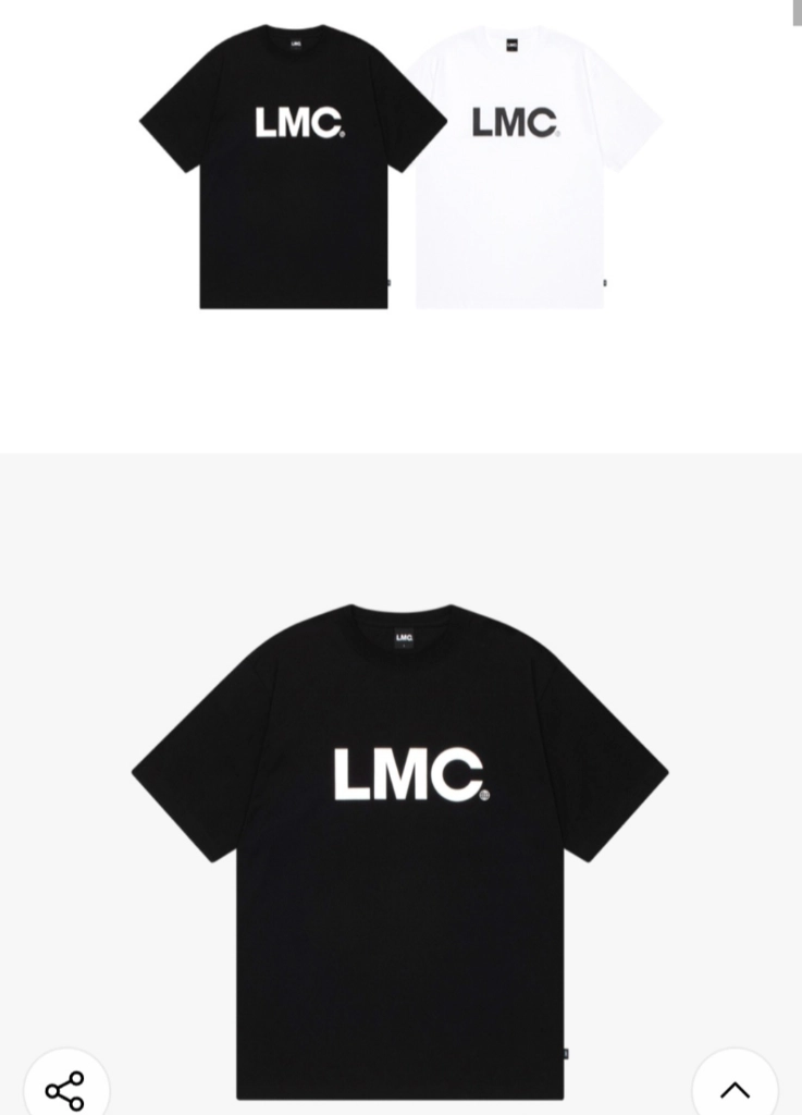 [최저가]LMC OG TEE 반팔 티셔츠 기본 로고 블랙 XL사이즈 이미지